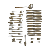 Art deco silver metal covers 34 pieces