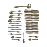 Couverts en métal argenté art déco  34 pieces
