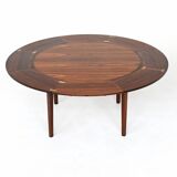 Dyrlund Lotus Flip Flap dining table in rosewood Denmark 1960