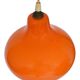 Suspension en opaline orange des années 1960