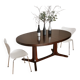 Table ovale extensible  Baumann 250cm design scandinave vintage 60 70 rallonges orme