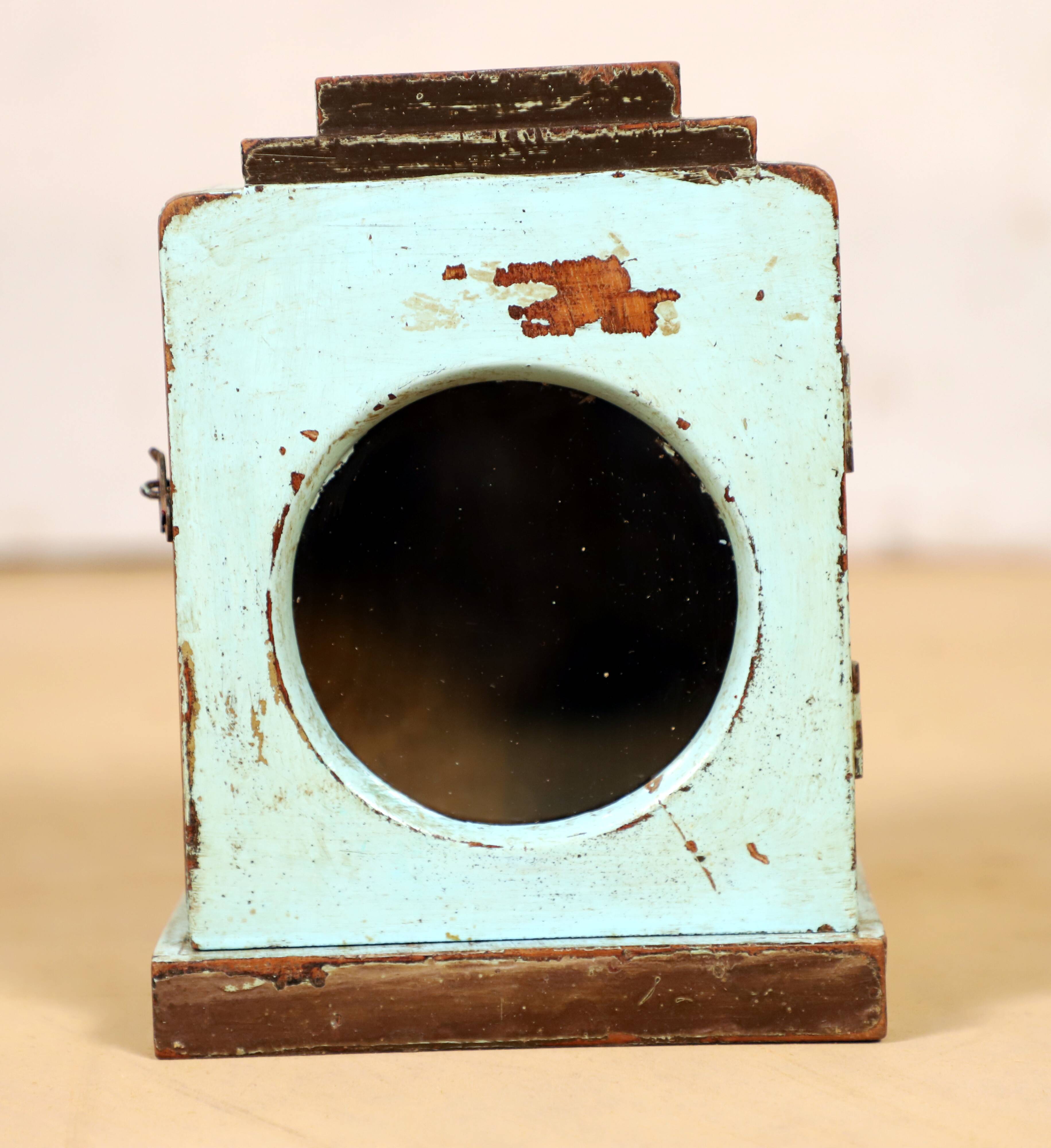 Burmese teak clock box