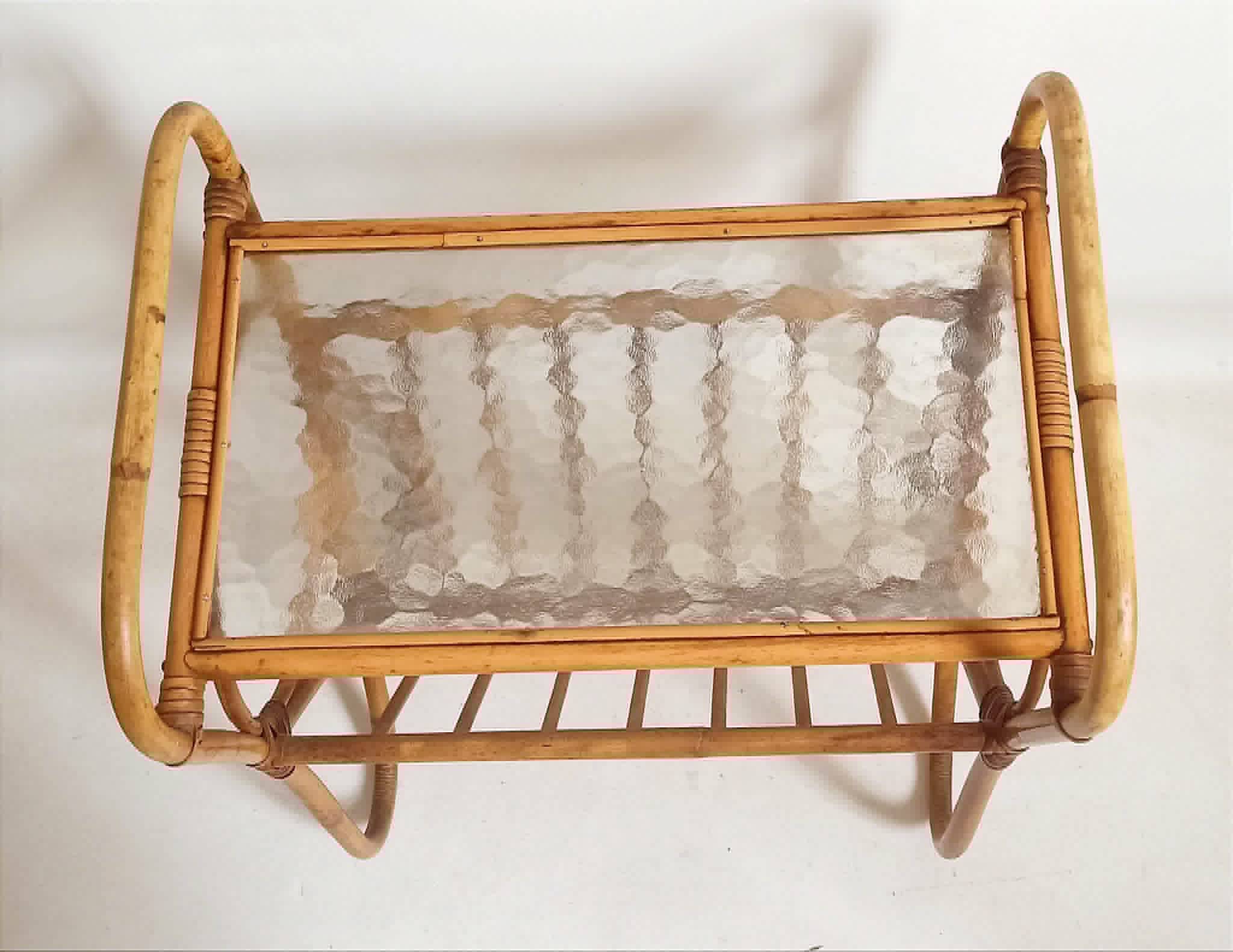 Table d'appoint et porte journaux Anées 60