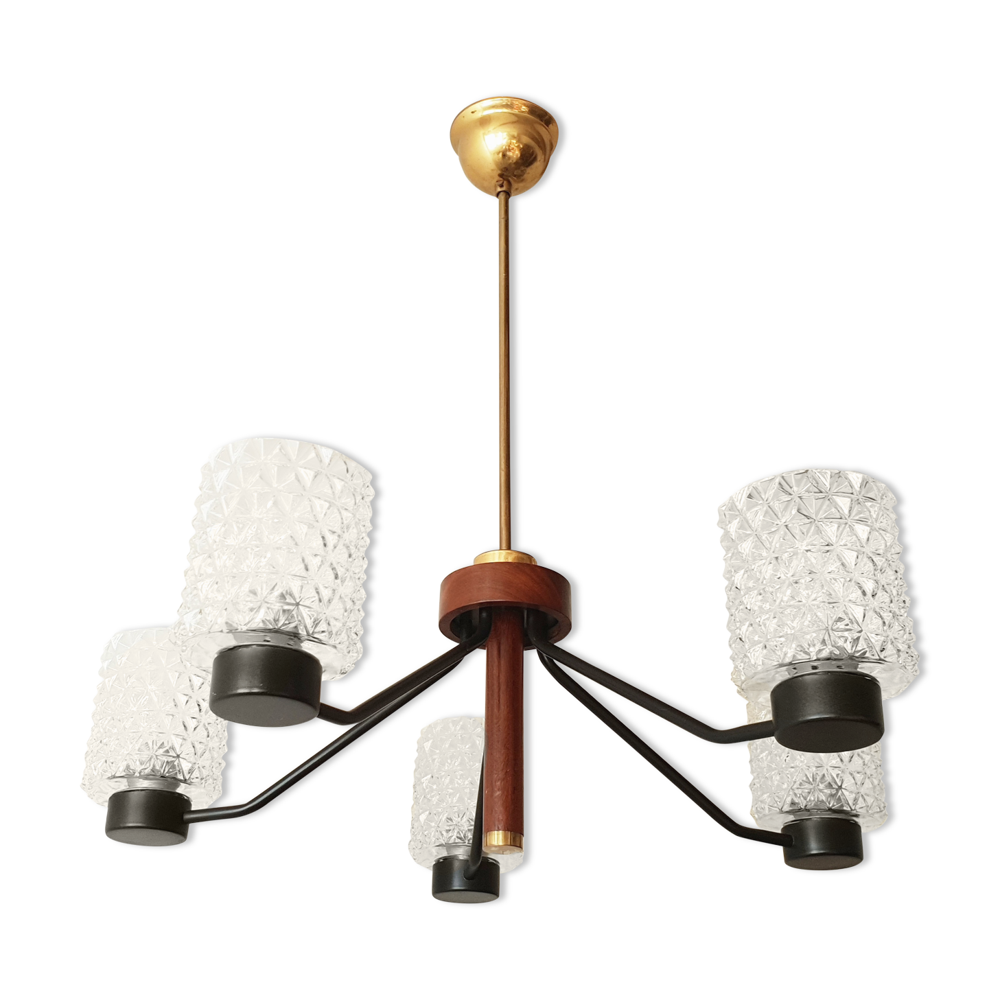 Scandinavian vintage chandelier 1960