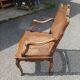 Regency style carved cane armchair