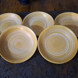5 Niderviller stoneware soup plates