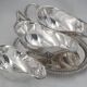 Idiot, double sauce boat + liners, Minerva silver, excellent condition, 19th century, 1.798 kg