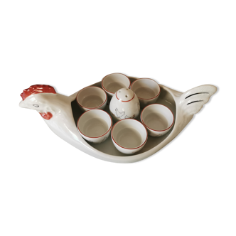 Apilco porcelain egg service