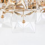 1 of 2 Superb Extra Large Crystal Wall Sconce by Kinkeldey, Germany, 1970s