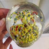 Large sulfide multicolored fireworks style paper press