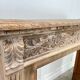 Old solid oak fireplace mantle from the late 19th century