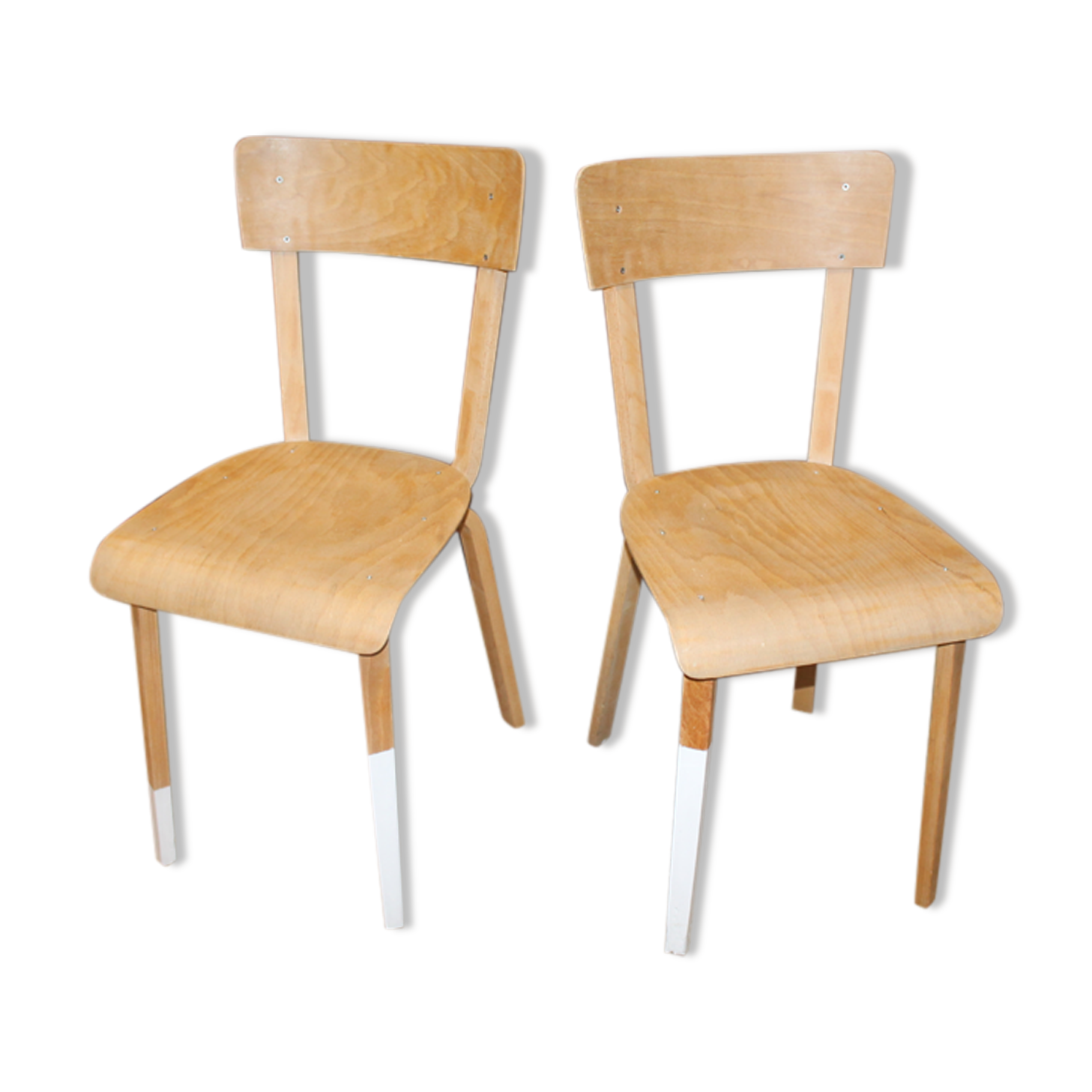 Set of two vintage LEC chairs