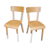 Lot de deux chaises vintage LEC