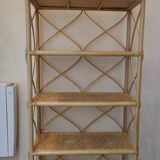 Rattan shelf