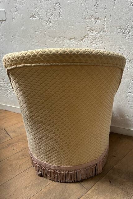 Velvet toadstool armchair