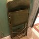 Pair of folding velvet chairs "Opera"