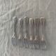 6 forks in vintage silver metal