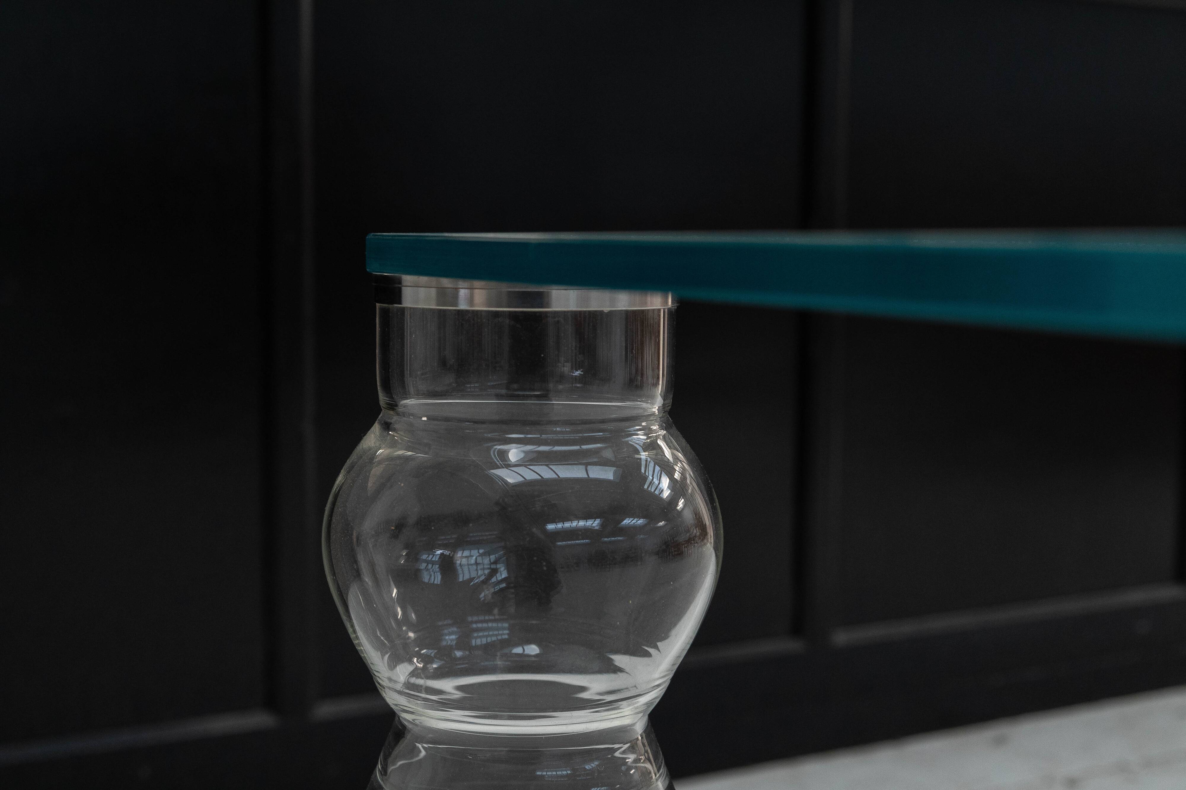 Table à manger en verre par Piero Lissoni pour Glas Italia, années 1970