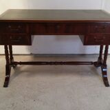 English mahogany leather desk