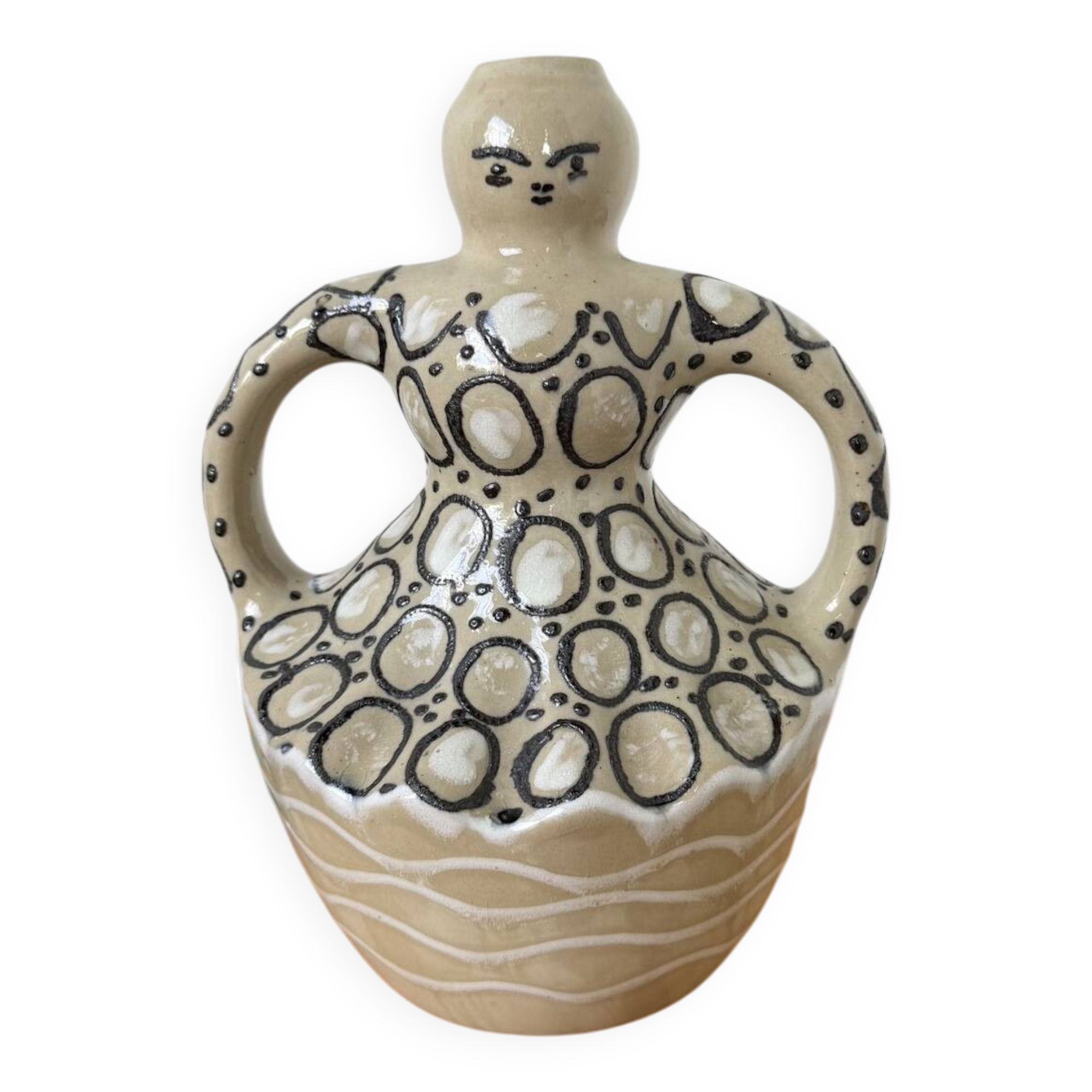Anthropomorphic vase Folk Art woman