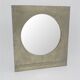 Miroir en étain 33 x 30 cm