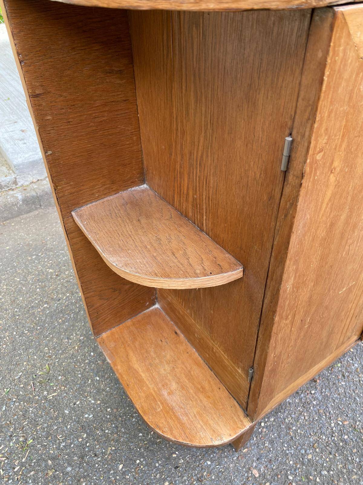 Meuble bar art déco 1950 en bois