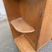 Art Deco bar cabinet from the 1950s in wood.