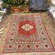 Anatolian Carpet Hand-Knotted Wool Turkey 200x170 Antique Vintage Oriental Red