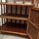 Buffet vintage cannage rotin et bois
