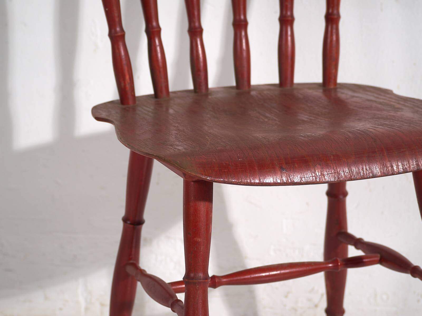 Antique red Windsor style chair (c.1920)