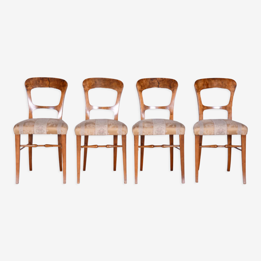 Ensemble de quatre chaises Biedermeier, Tchéquie, années 1830 | Selency