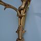 2 sculpted bronze wall lights