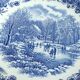 Round plate by Churchill in English porcelain.