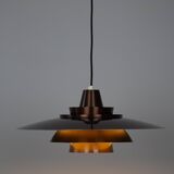 Danish vintage pendant lamp Superlight by David Mogensen, 1980s