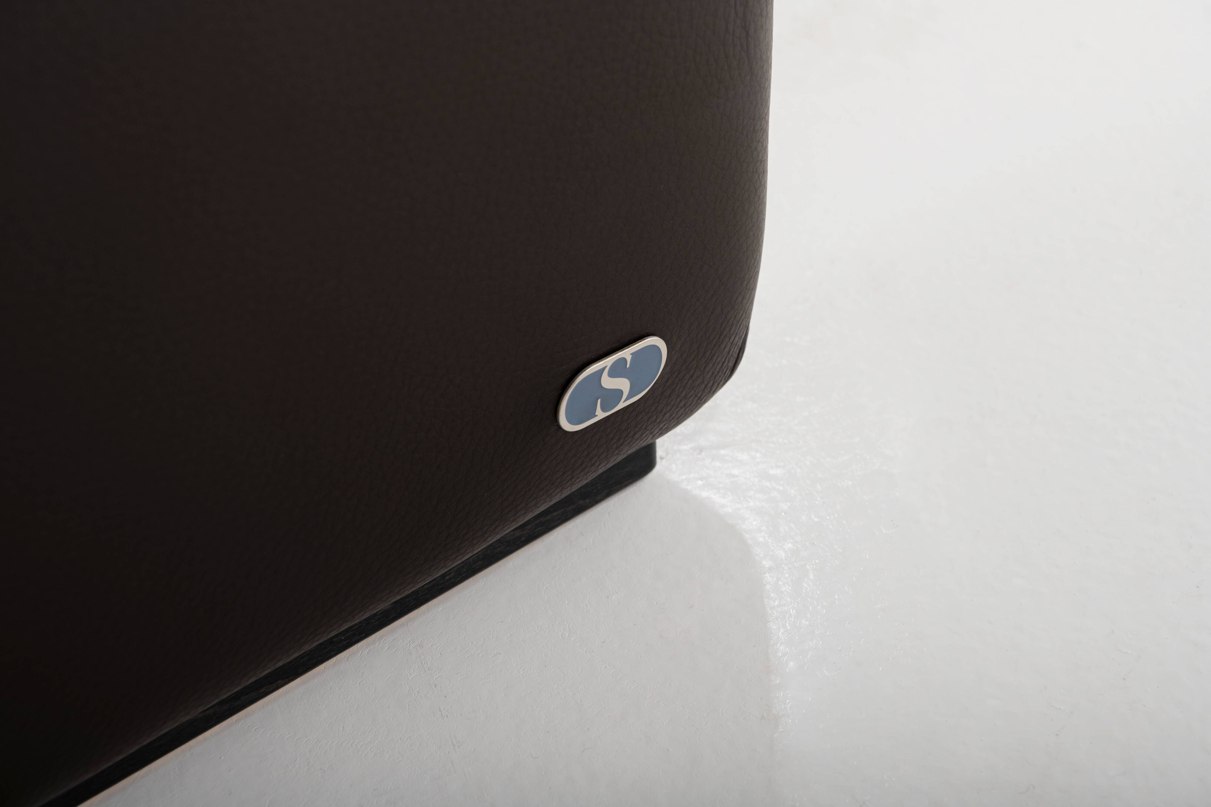 DS-2011 Armchair by De Sede, dark brown leather lounge