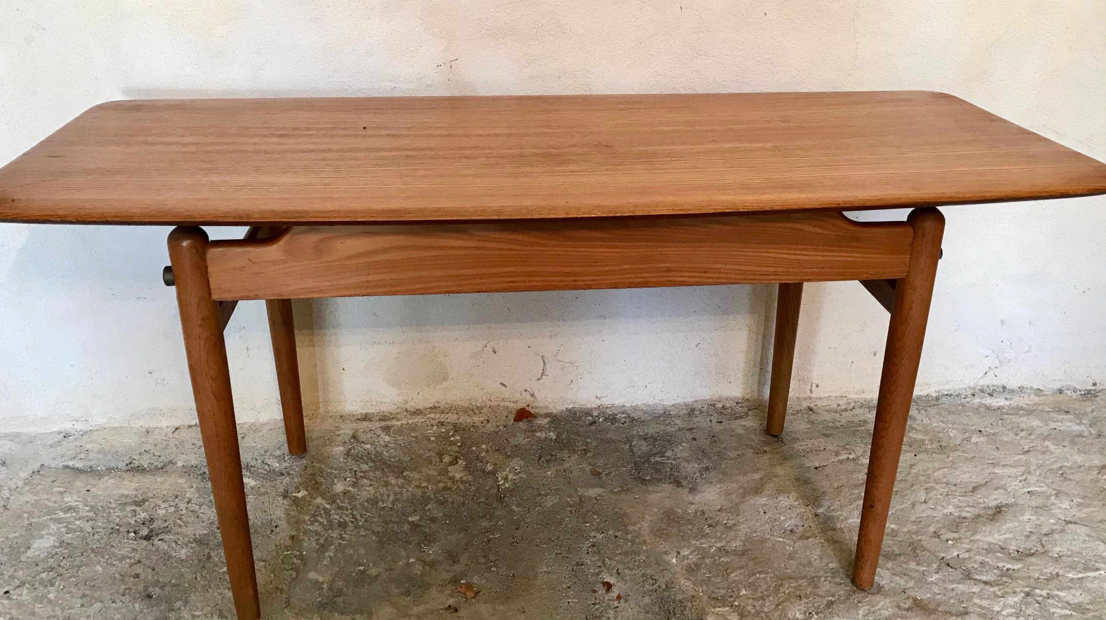 Scandinavian vintage coffee table blond teak