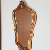Mirror rocaille Louis XV style, gilded frame, 38 x 25 cm