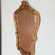 Mirror rocaille Louis XV style, gilded frame, 38 x 25 cm