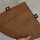 Wooden corner shelf