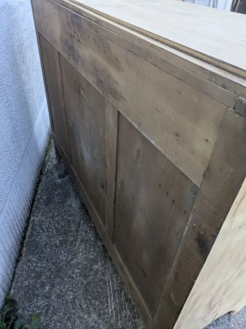 Natural wood sideboard