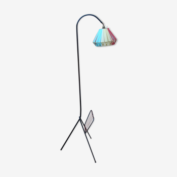 Lampadaire vintage 1950-1960 scoubidou