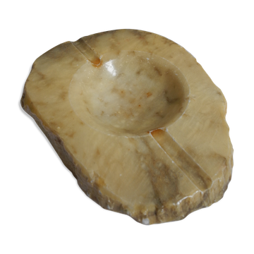 Alabaster ashtray, vintage retro decor