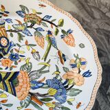 Decorative plate made of Rouen earthenware