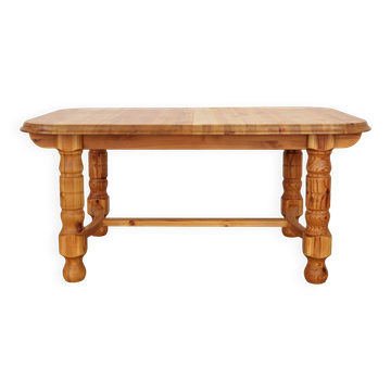 Pine table, Danish design, 1970s, production: Denmark