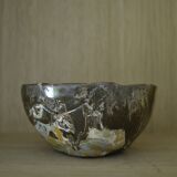 Empty handmade marbled pocket