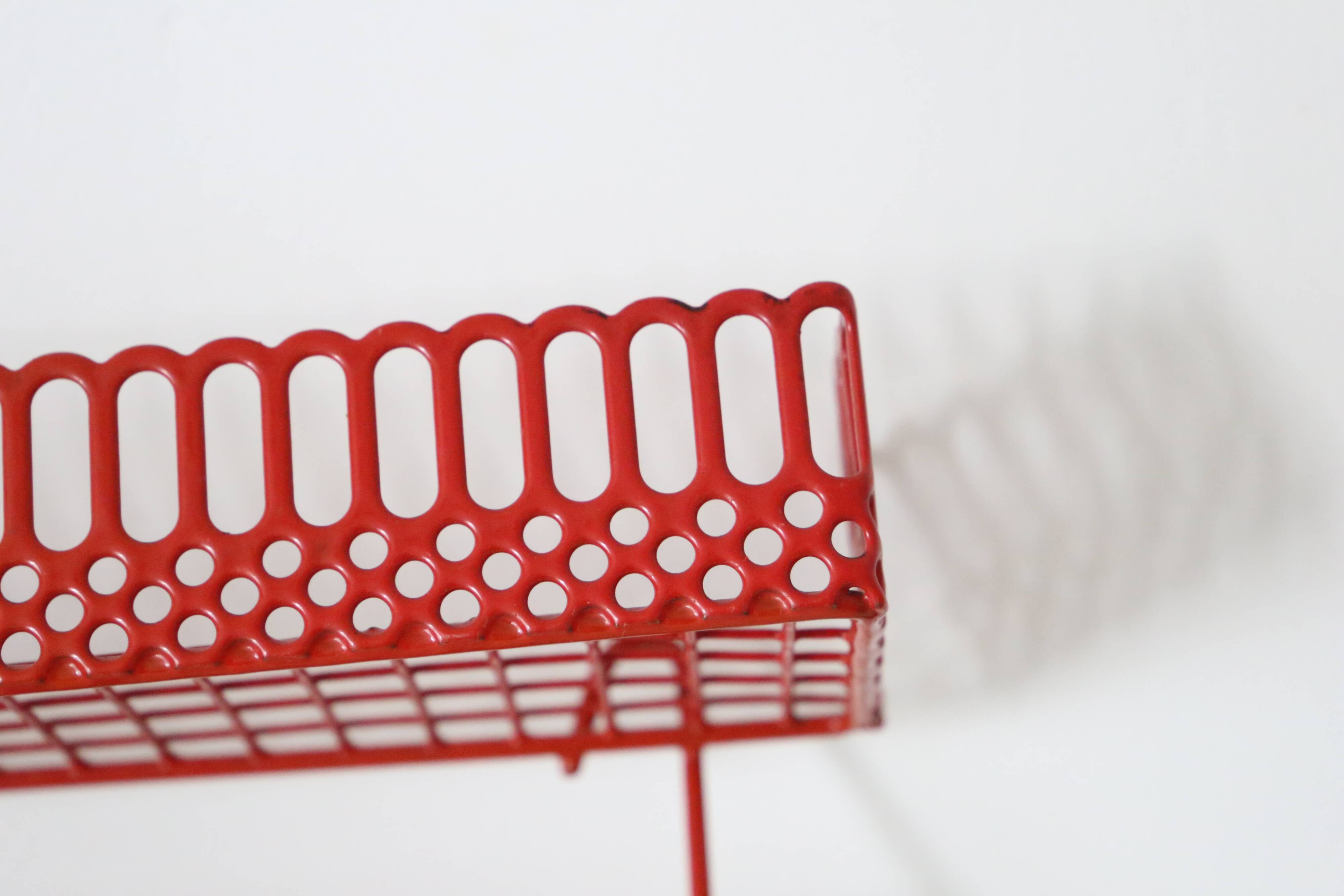 Wall shelf, vintage metal