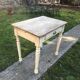 Ancient small farm kitchen table 1940