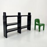 Modular black shelf by Olaf Von Bohr for Kartell, 1970
