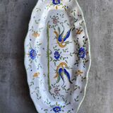 Very large decorative dish in Limoges earthenware