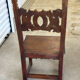 6 Alsatian chairs from the 19th century – carved wood – interlaced decoration
